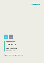 Siemens SITRANS LR120 Operating Instructions Manual