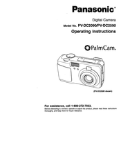 Panasonic PalmCam PV-DC2090 Operating Instructions Manual