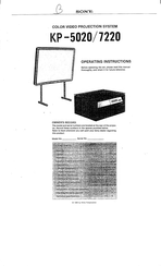 Sony KP-7220 Operating Instructions Manual