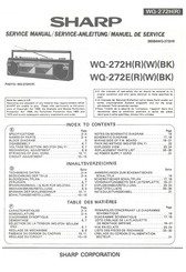 Sharp WOQ-272H(R) Service Manual