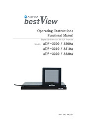A&D bestView ADF-3200 Operating Instructions (Functional Manual)