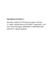 Acer AN515-57-79TD User Manual