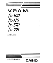 Casio V.P.A.M fx-100 Manual