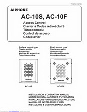 Aiphone AC-10S Installation & Operation Manual