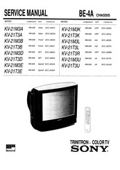 Sony TRINITRON KV-21T3A Service Manual