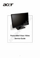 Acer packardbell viseo 193ws Service Manual