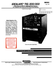 Lincoln Electric IDEALARC TIG 300/300 Operator's Manual