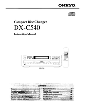 Onkyo DX-C540 Instruction Manual