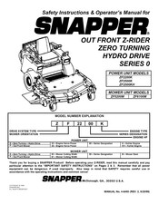 Snapper ZF2200K Operator's Manual