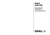 Opel Philips CAR 400 Operating Instructions Manual