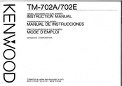 Kenwood TM-702A Instruction Manual
