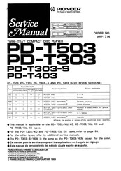 Pioneer PD-T303 Service Manual