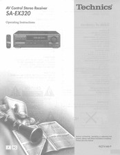 Technics SA-EX320 Operating Instructions Manual