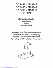 AEG DD 8891 Operating And Installation Instructions