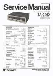 Technics SA-5460 Service Manual