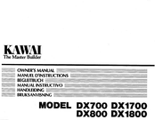 Kawai DX700 Owner's Manual
