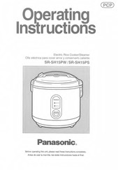 Panasonic SRSH15PS - RICE COOKER-LOW P Operating Instructions Manual