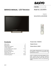 Sanyo LCD-47XF5 Service Manual