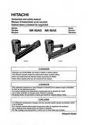 Hitachi Koki NR 90AE Instruction And Safety Manual