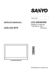 Sanyo LCE-32R40HDW Service Manual