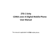 Zte X769 User Manual