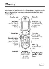 Motorola E550 Manual