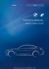 BMW i4 GRAN COUPE Owner's Manual