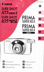 Canon Prima Super 105 X Instructions Manual
