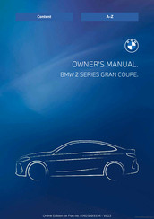 BMW 2 GRAN COUPE Series Manual