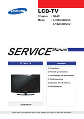 Samsung LN32B360C5D Service Manual