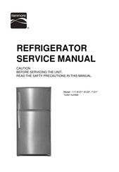 Kenmore 111.6121 Series Service Manual