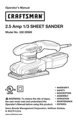 Craftsman 320.39589 Operator's Manual
