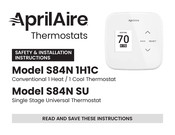 Aprilaire S84N SU Safety & Installation Instructions