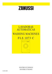 Zanussi FLS 1073 C Instructions Manual