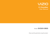 Vizio SV210X-0805 User Manual