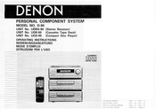 Denon UDR-90 Operating Instructions Manual