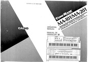 Casio ToneBank MA-201 Operation Manual