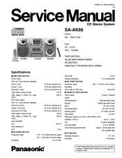 Panasonic SAAK66 - MINI HES W/CD PLAYER Service Manual