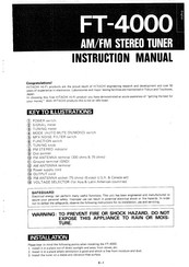 Hitachi FT-4000 Instruction Manual
