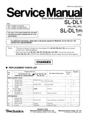 Technics SL-DL1 PA Service Manual