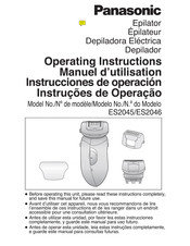 Panasonic ES-2046 Operating Instructions Manual