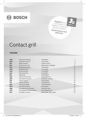 Bosch TCG3302 Instruction Manual