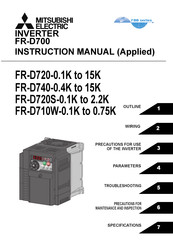 Mitsubishi Electric FR-D710W K Series Instruction Manual