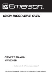 Emerson MW1338SB Owner's Manual