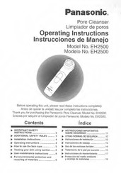 Panasonic EH-2500 Operating Instructions Manual