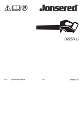 Jonsered B2258 Li Operator's Manual
