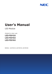 NEC LED-FE012i3 User Manual