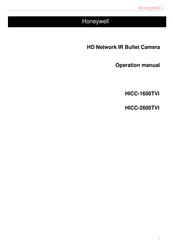 Honeywell HICC-2600TVI Operation Manual