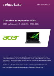 Acer Aspire 3 A315 User Manual