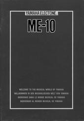 Yamaha Electone ME-10 Manual